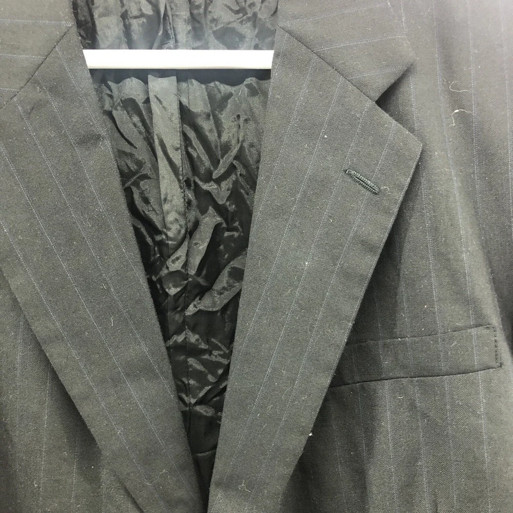 Towncraft Black Two Button Suit Jacket Size 44R Mens Business Wear Office Dinner